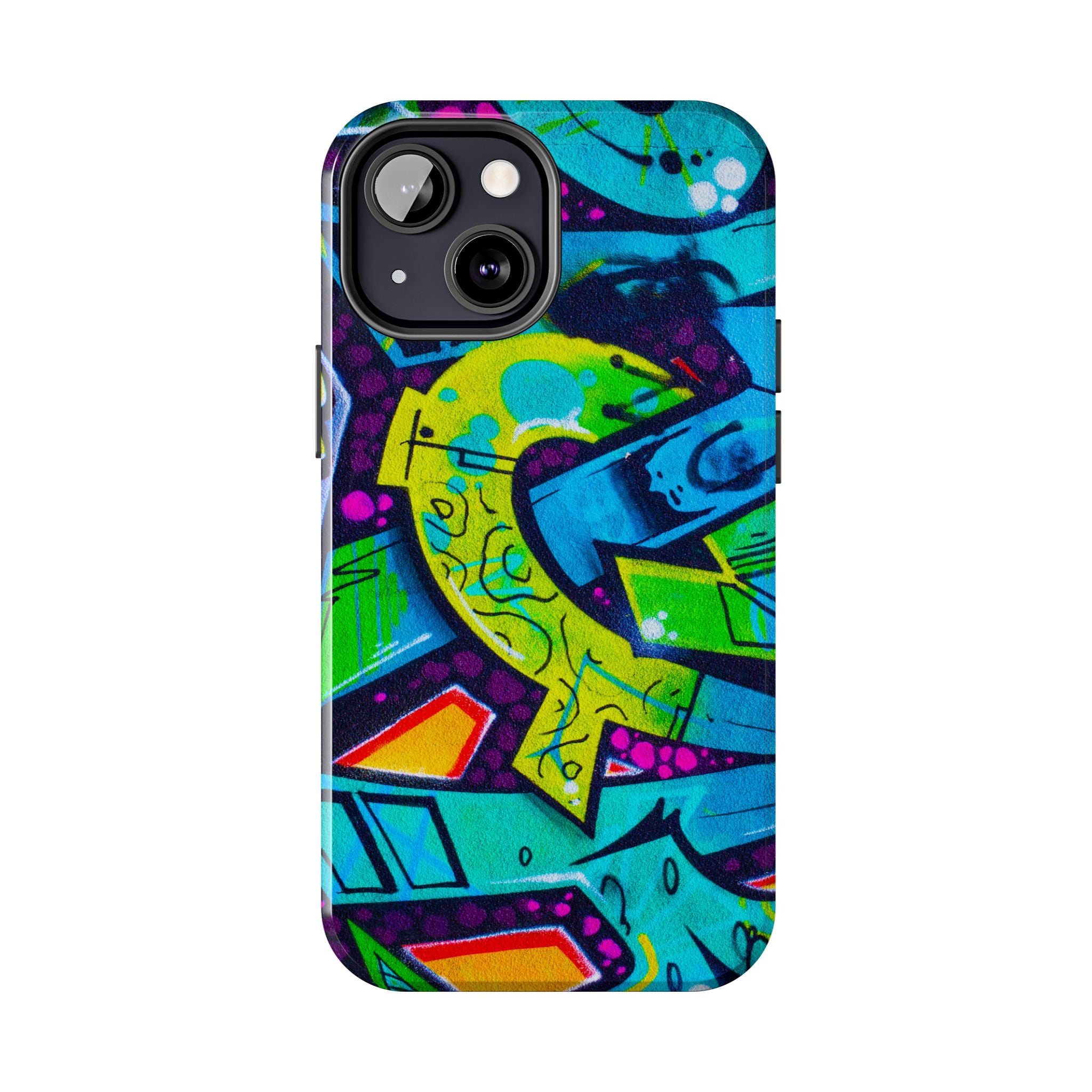 Vibrant Urban Tough Phone Case - Graffiti Design 1 for iPhones