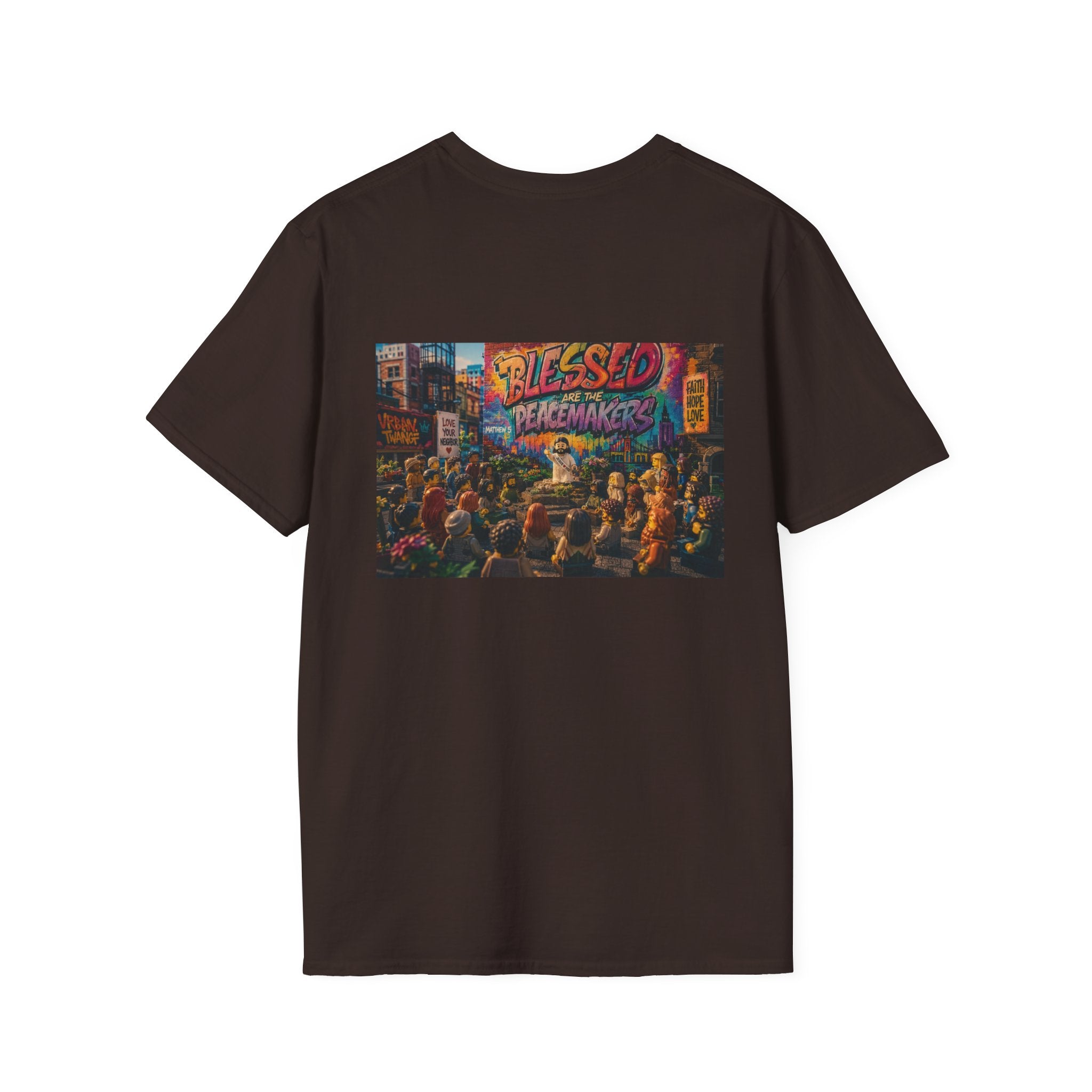 Tiny Jesus — "Blessed Are the Peacemakers" Urban Street Art Graphic Tee