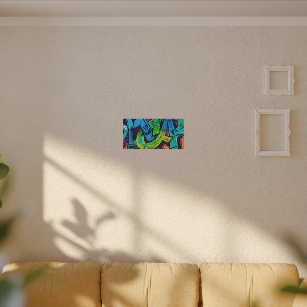 Graffiti Street Art Matte Canvas Print — Vibrant Urban Wall Art