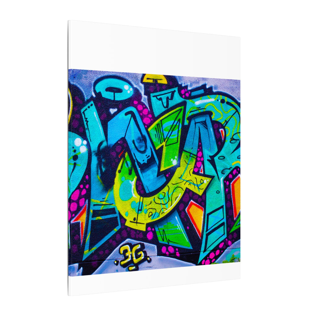 Graffiti Street Art Matte Canvas Print — Vibrant Urban Wall Art