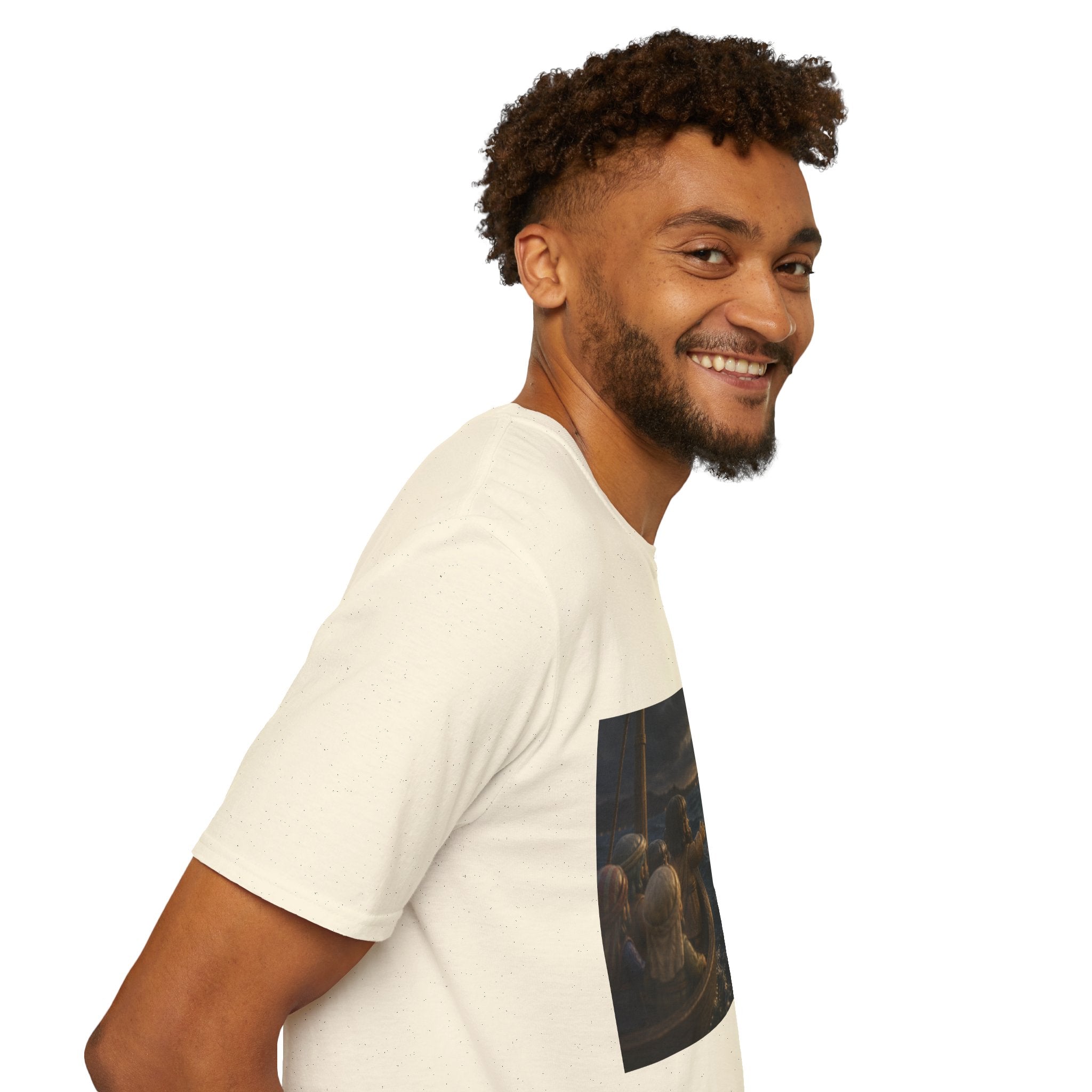 Tiny Jesus Walking on Water T-Shirt — Inspirational Biblical Faith Tee