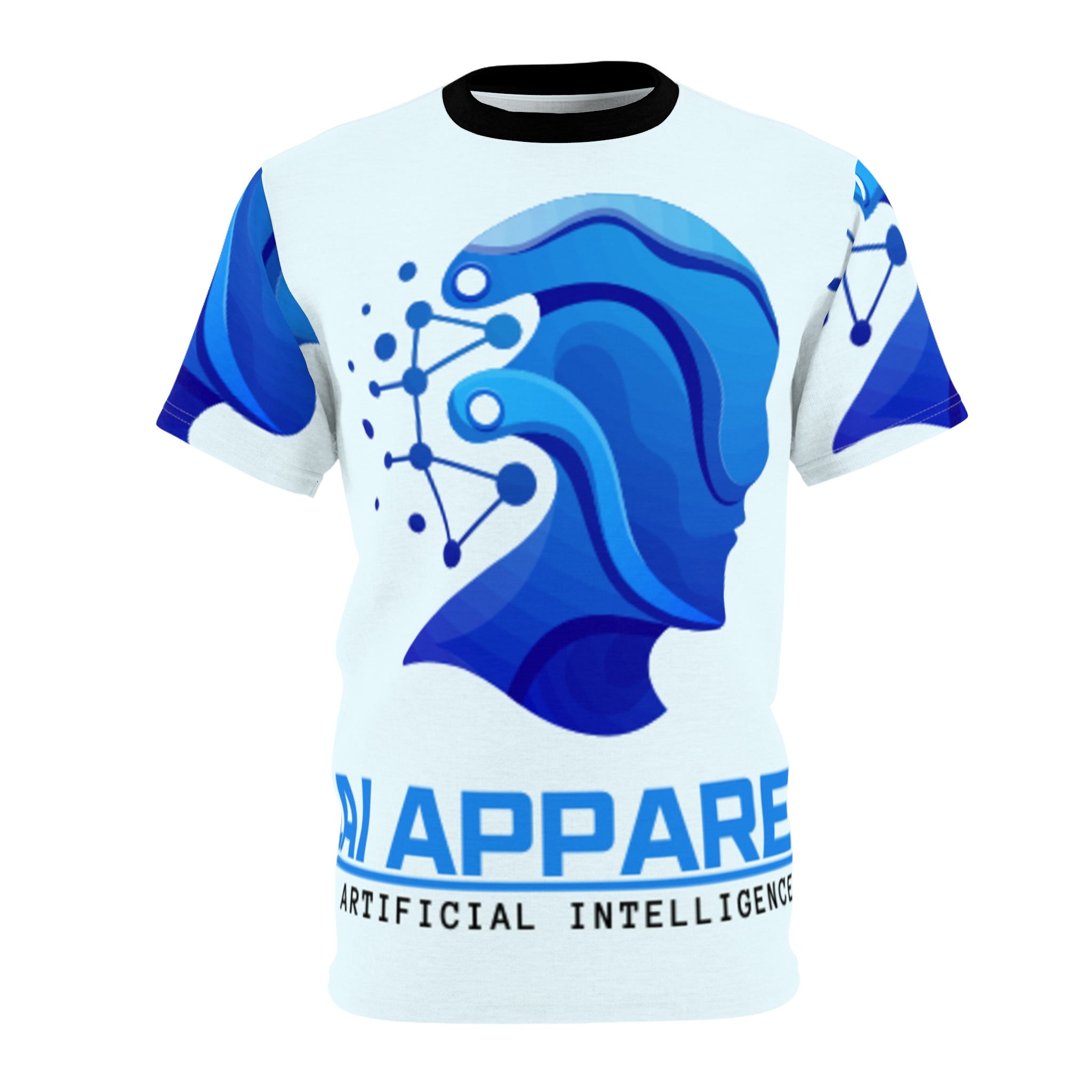 Cyberpunk Unisex Cut & Sew Tee | Futuristic Graphic T-Shirt | Tech Lover Gift | AOP Tee for Festivals, Casual Wear