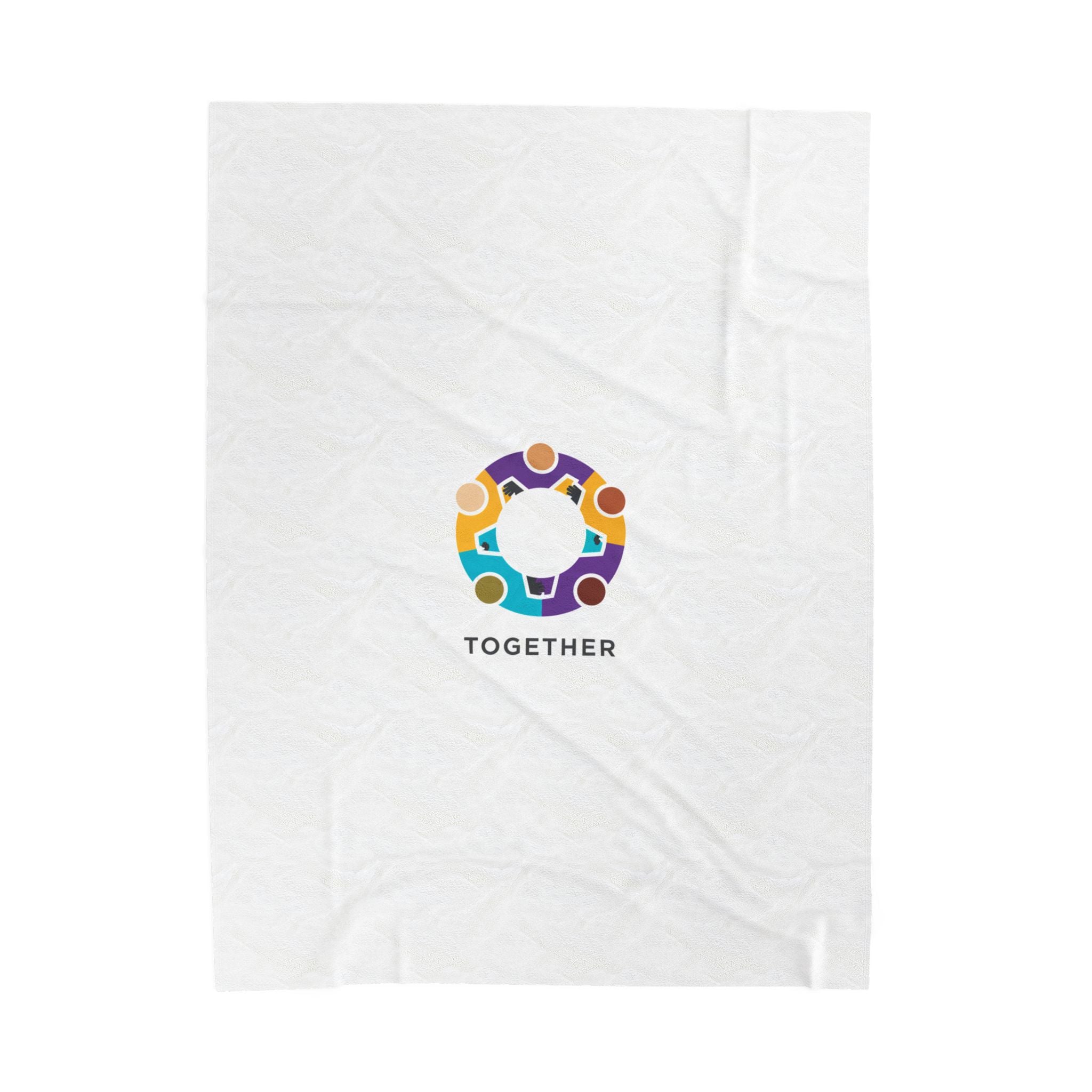 Solidarity Circle Together blanket | equality icon, minimal feminist design