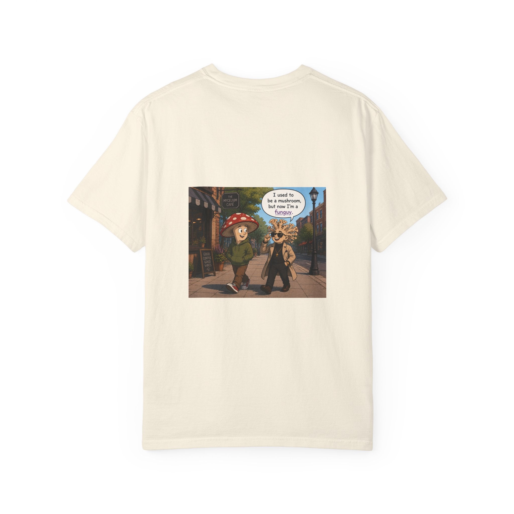 Mushroom to Funguy Graphic T-Shirt Mushroom - friends at the mycelium café Set 1