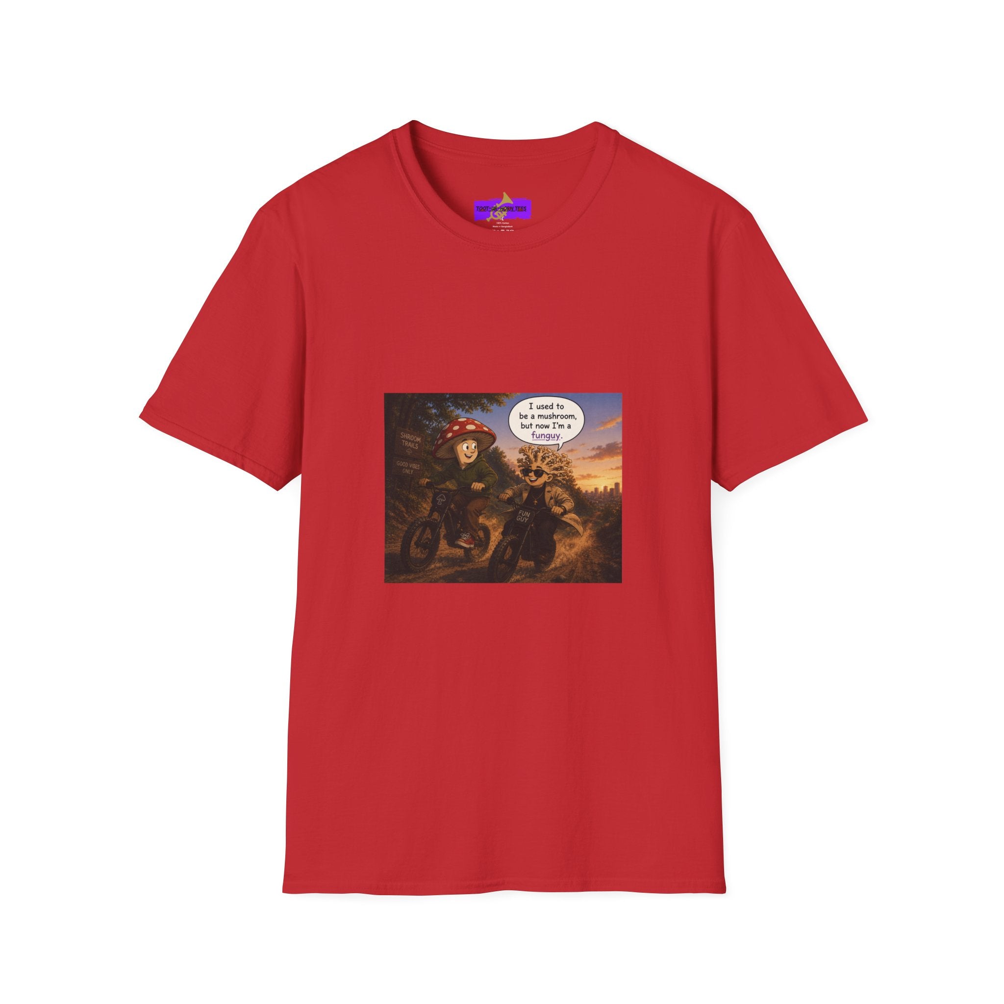 Mushroom Pun T-Shirt — "I used to be a mushroom, but now I’m fungi" Graphic Tee