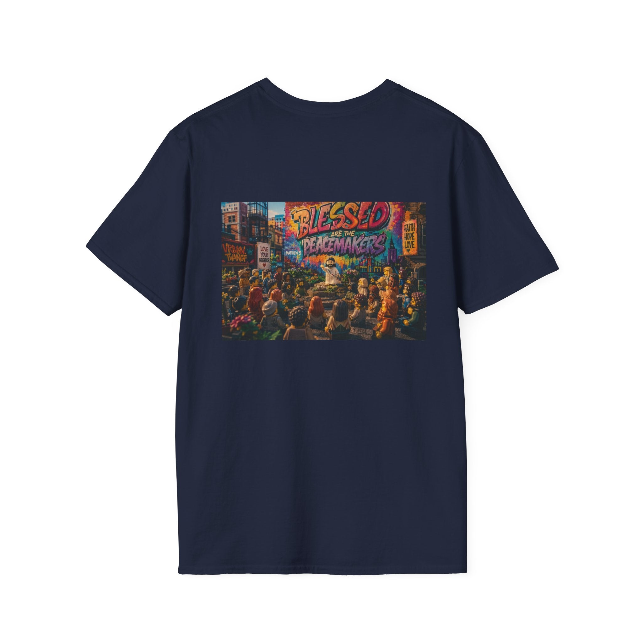 Tiny Jesus — "Blessed Are the Peacemakers" Urban Street Art Graphic Tee