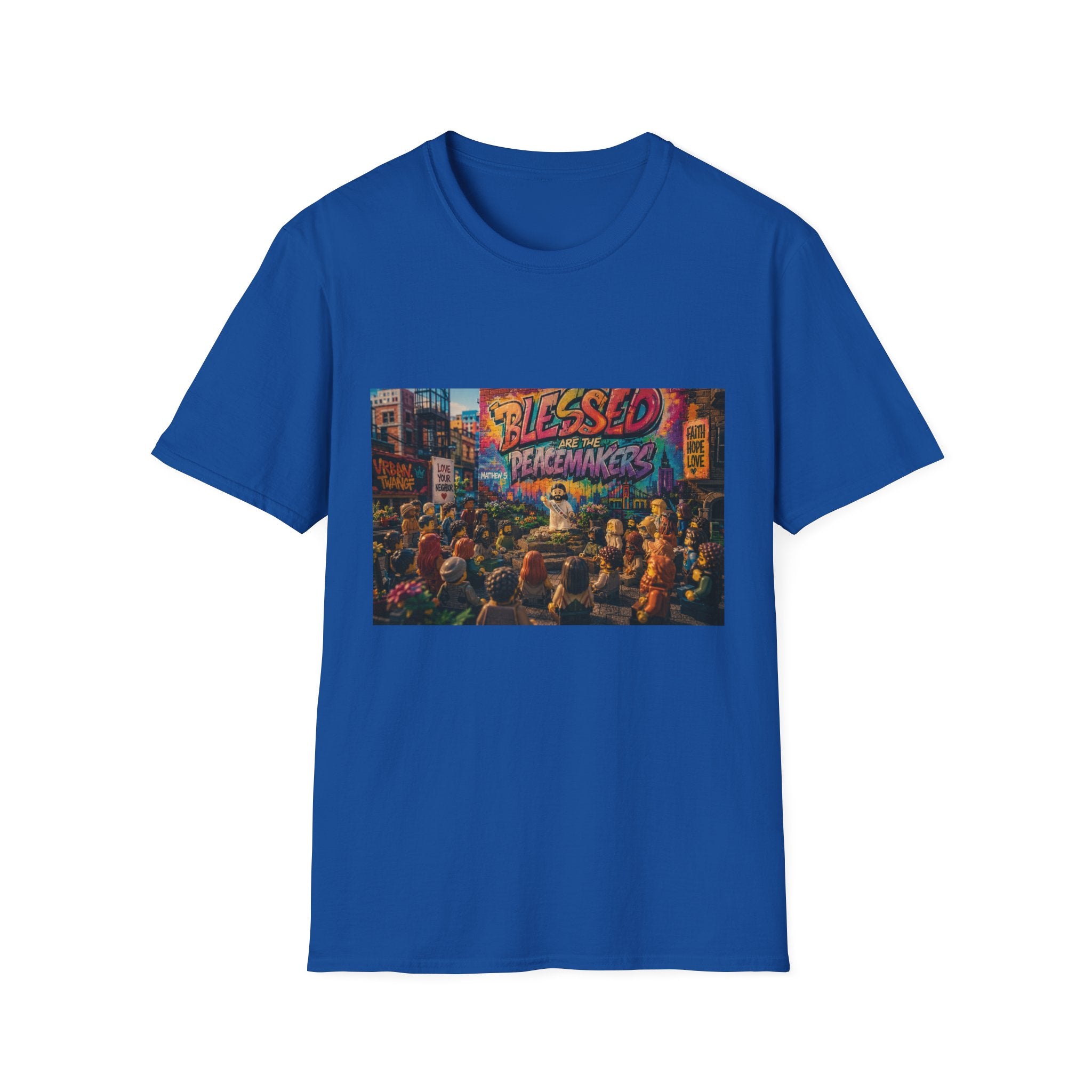 Tiny Jesus — "Blessed Are the Peacemakers" Urban Street Art Graphic Tee