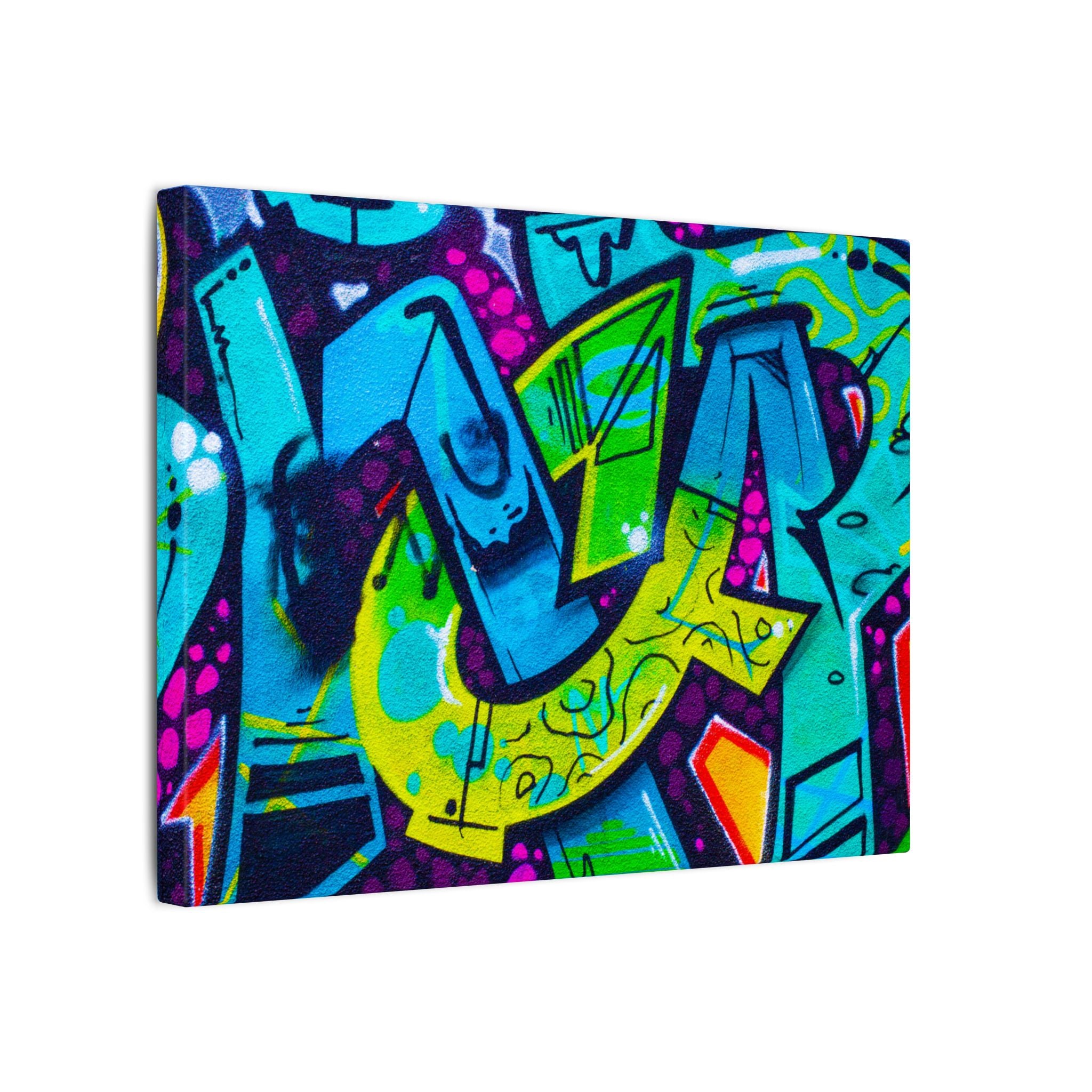 Graffiti Street Art Matte Canvas Print — Vibrant Urban Wall Art