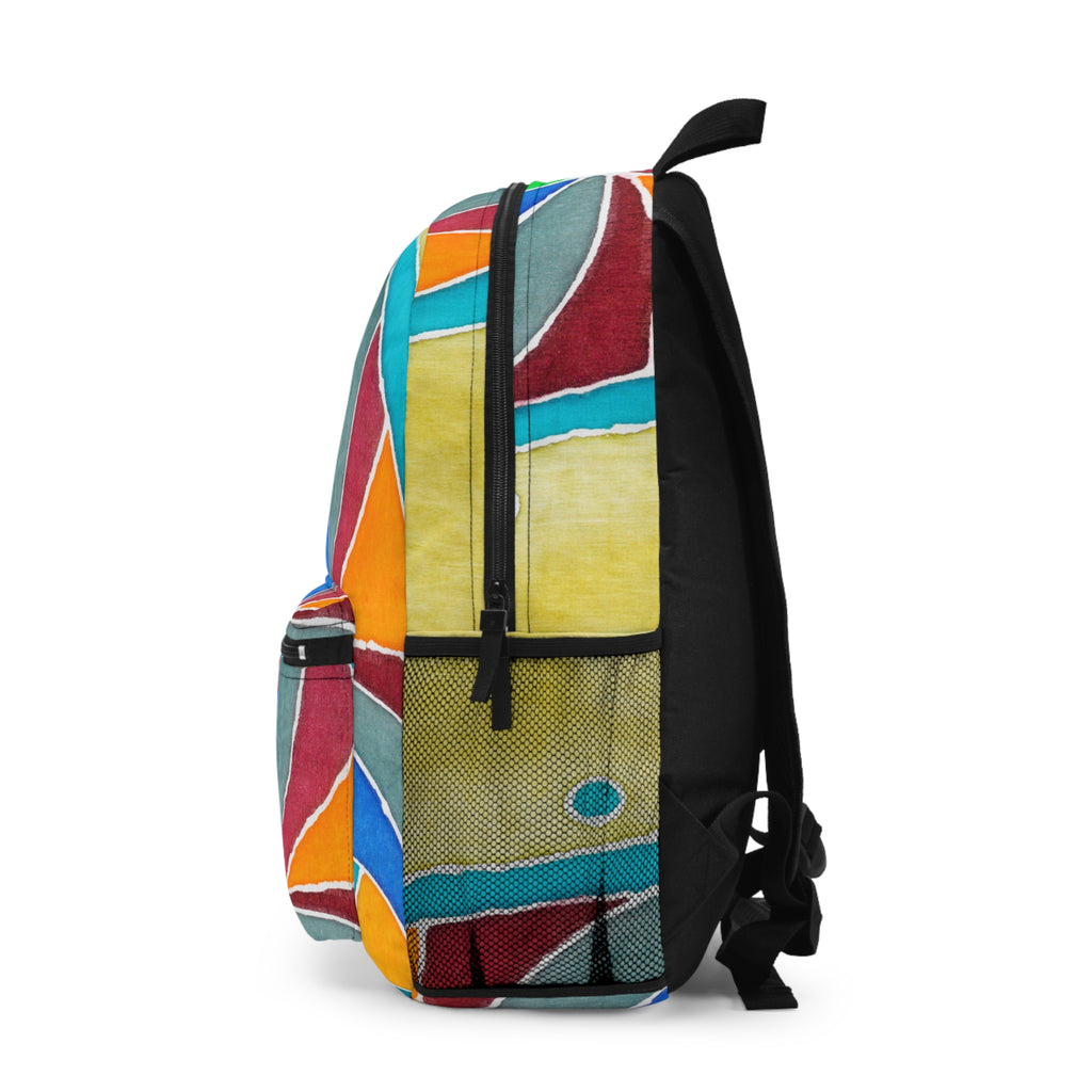 Colorful Artistic Backpack, Stylish School Bag, Boho Travel Backpack, Unique Gift for Students, Vibrant Art Backpack