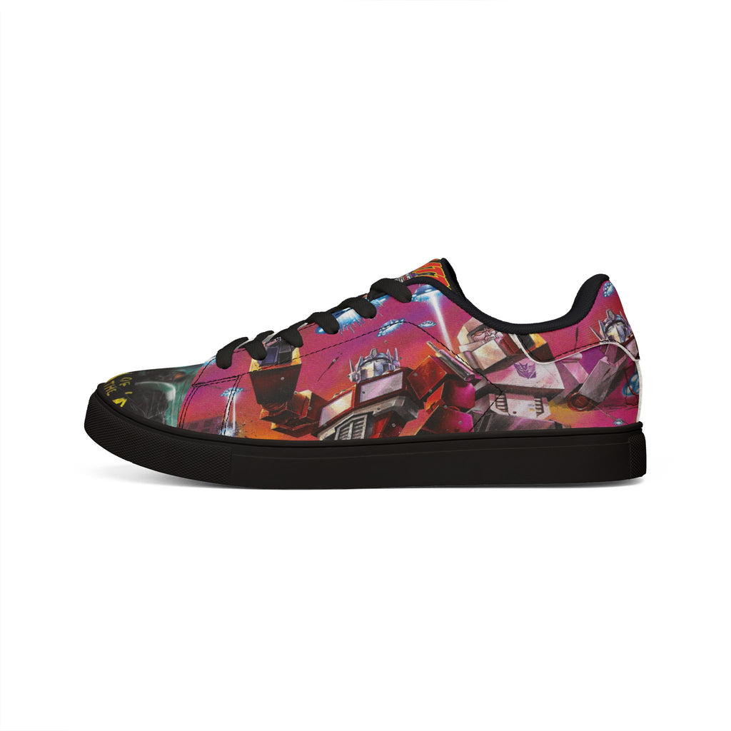 Low-Top Sneakers — Mars Attack Comic Leather Sneakers for Men