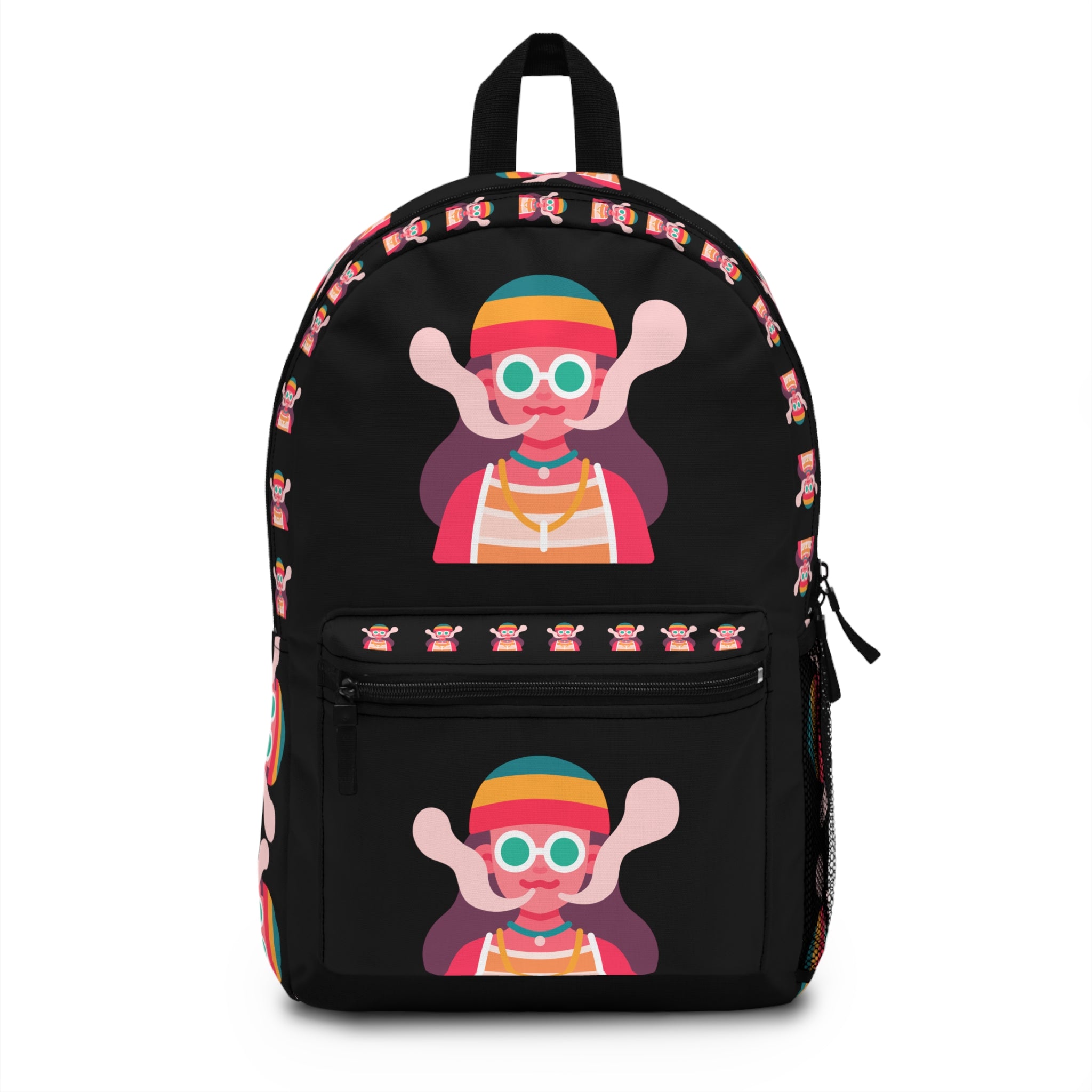 Colorful Stoner Backpack, Fun School Bag, Trendy Tote, Unique Gift for Students, Travel Companion, Playful Everyday Use
