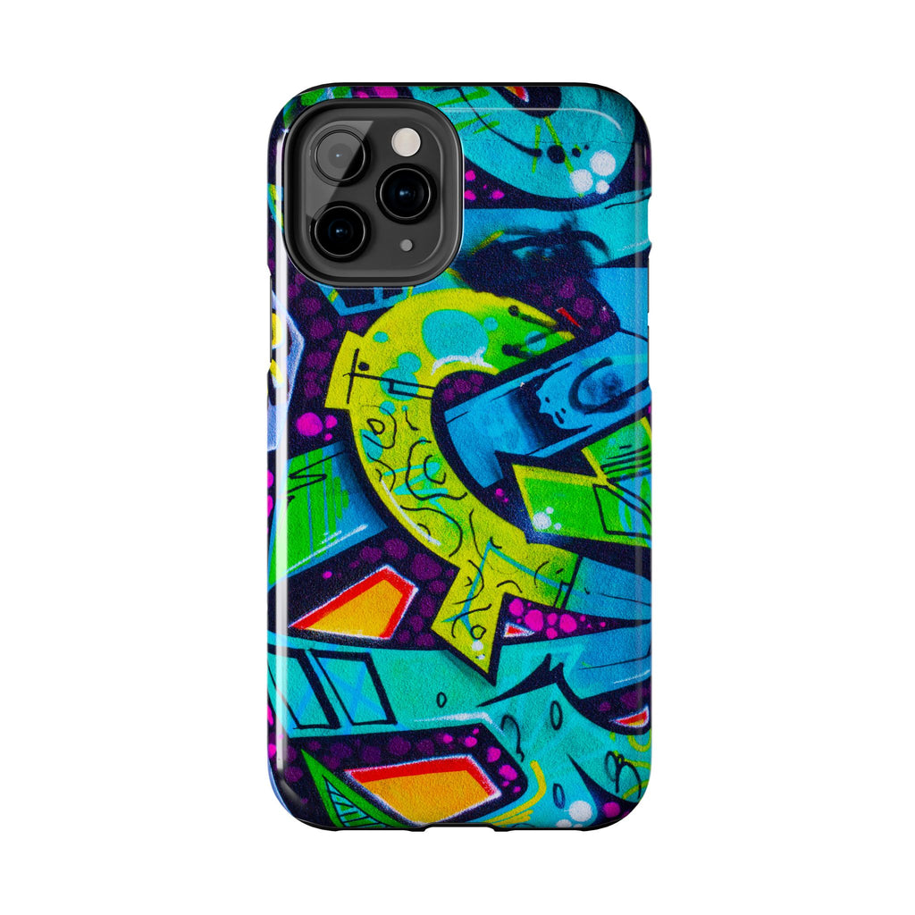 Vibrant Urban Tough Phone Case - Graffiti Design 1 for iPhones