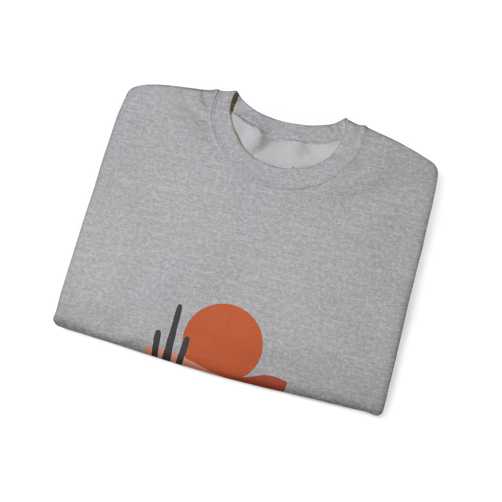 Desert Sunset Minimalist Mesa Sweatshirt | Southwestern adobe-inspired wall art