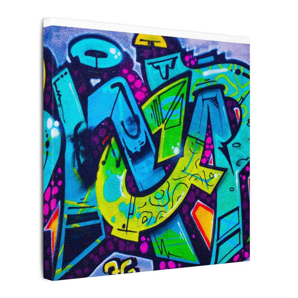 Graffiti Street Art Matte Canvas Print — Vibrant Urban Wall Art