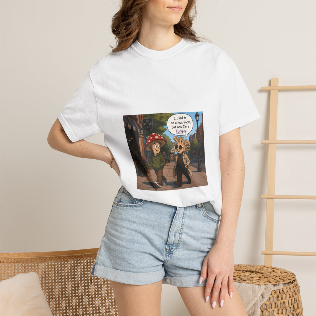 Mushroom to Funguy Graphic T-Shirt Mushroom - friends at the mycelium café Set 1
