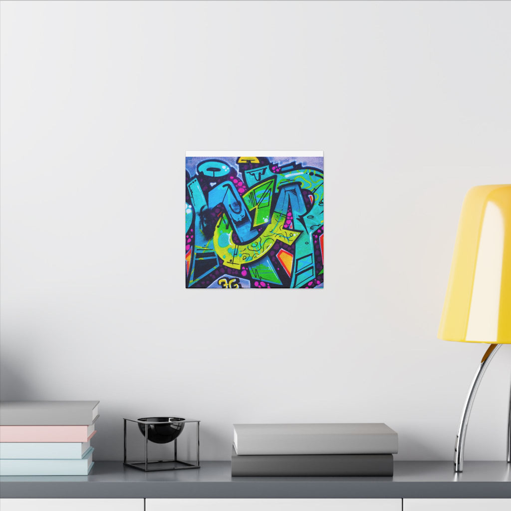 Graffiti Street Art Matte Canvas Print — Vibrant Urban Wall Art