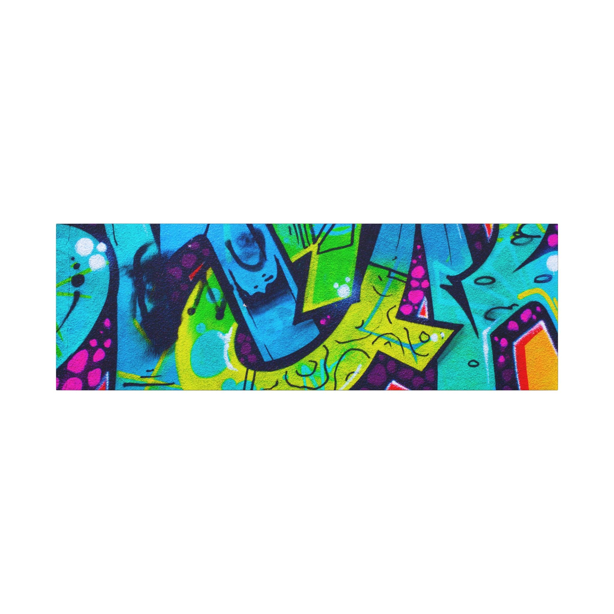 Graffiti Street Art Matte Canvas Print — Vibrant Urban Wall Art