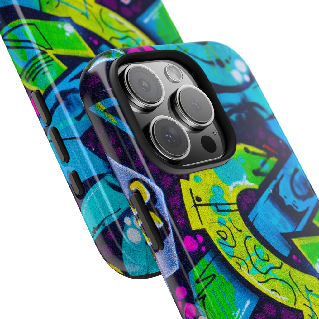 Vibrant Urban Tough Phone Case - Graffiti Design 1 for iPhones
