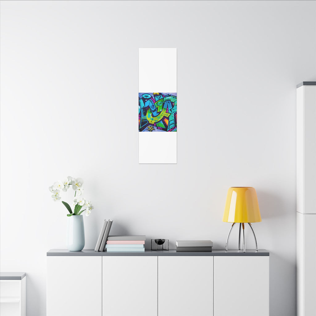 Graffiti Street Art Matte Canvas Print — Vibrant Urban Wall Art