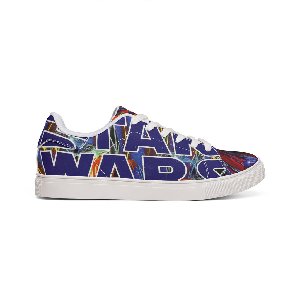 Low-Top Sneakers — Bold Blue 'STAR WARS 1 Comic Leather Sneakers for Men
