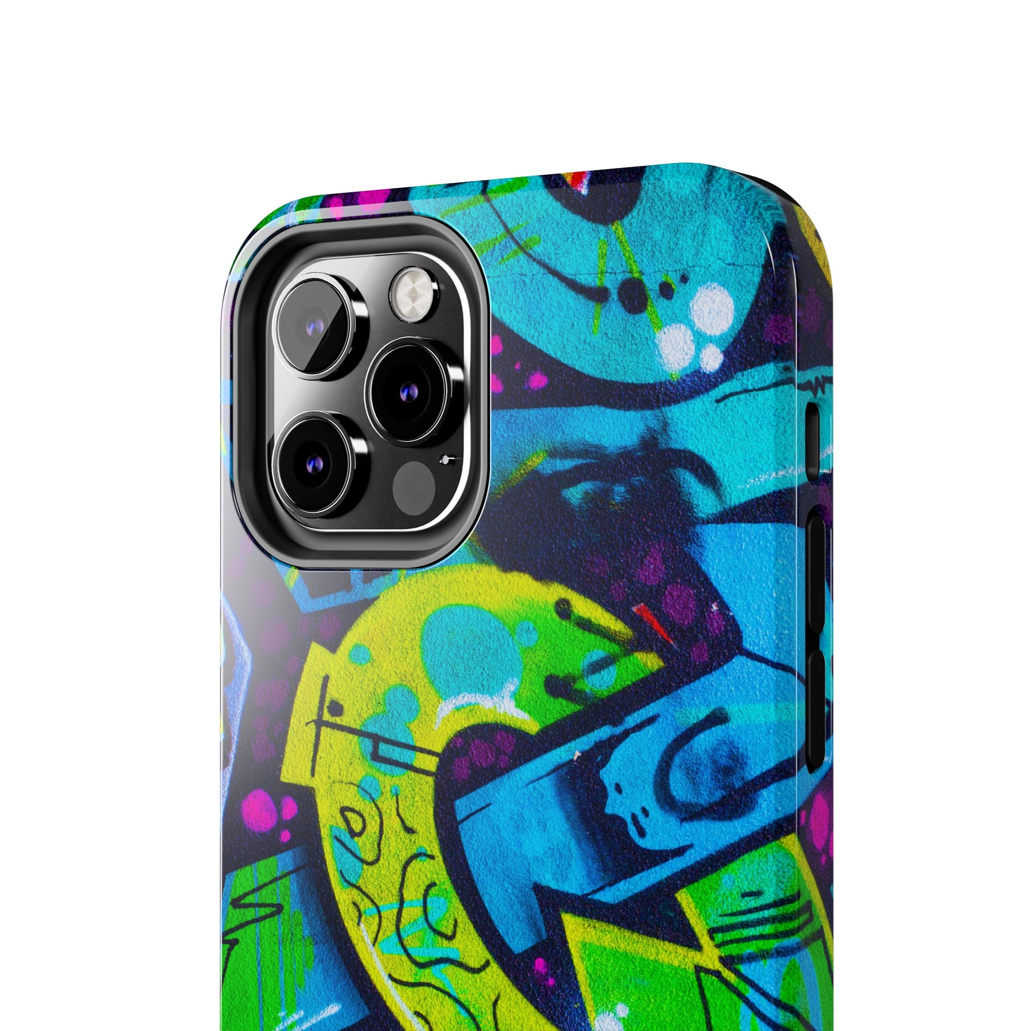 Vibrant Urban Tough Phone Case - Graffiti Design 1 for iPhones