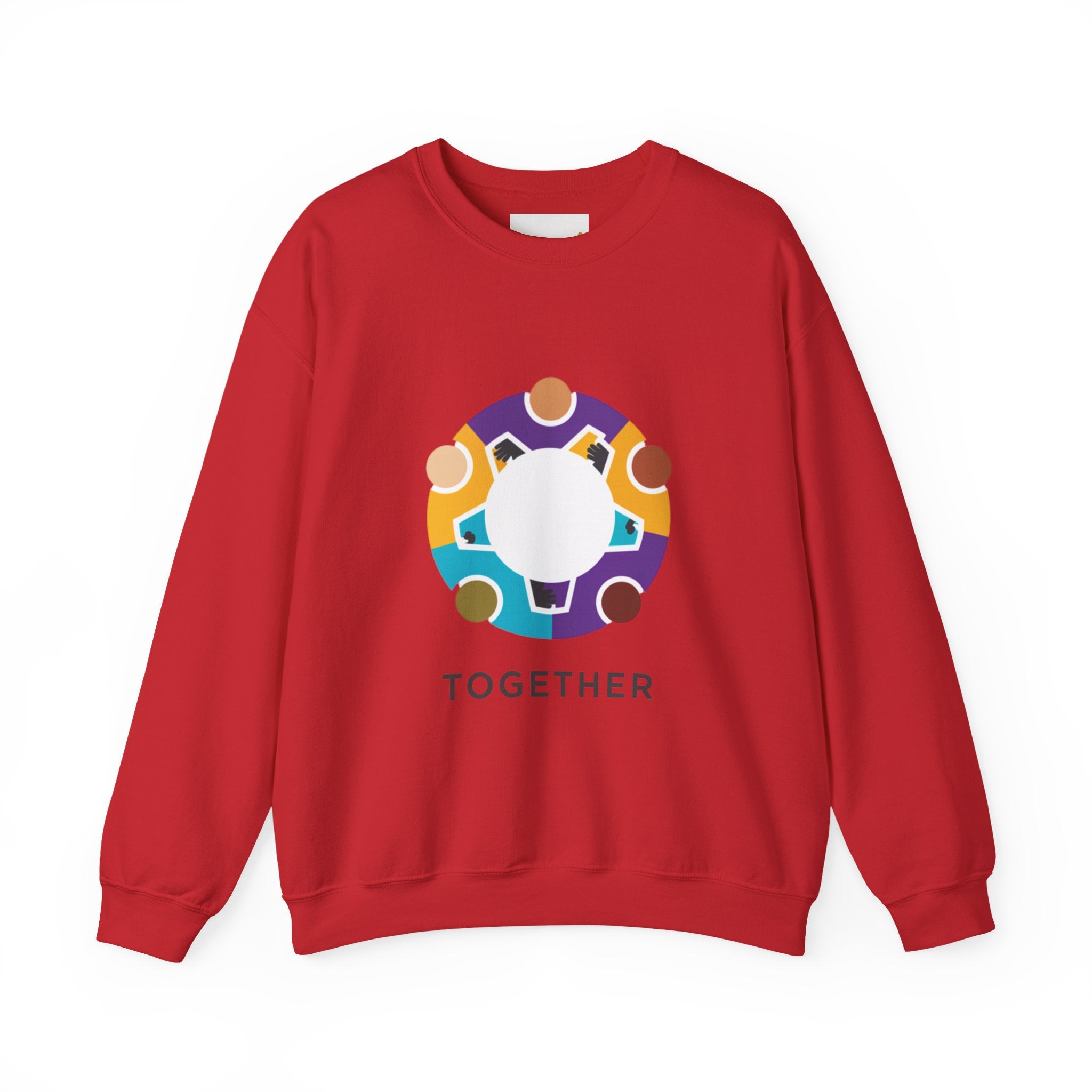 Solidarity Icon 'Together' Crewneck Sweatshirt | Equality Icon, Minimal Feminist Design