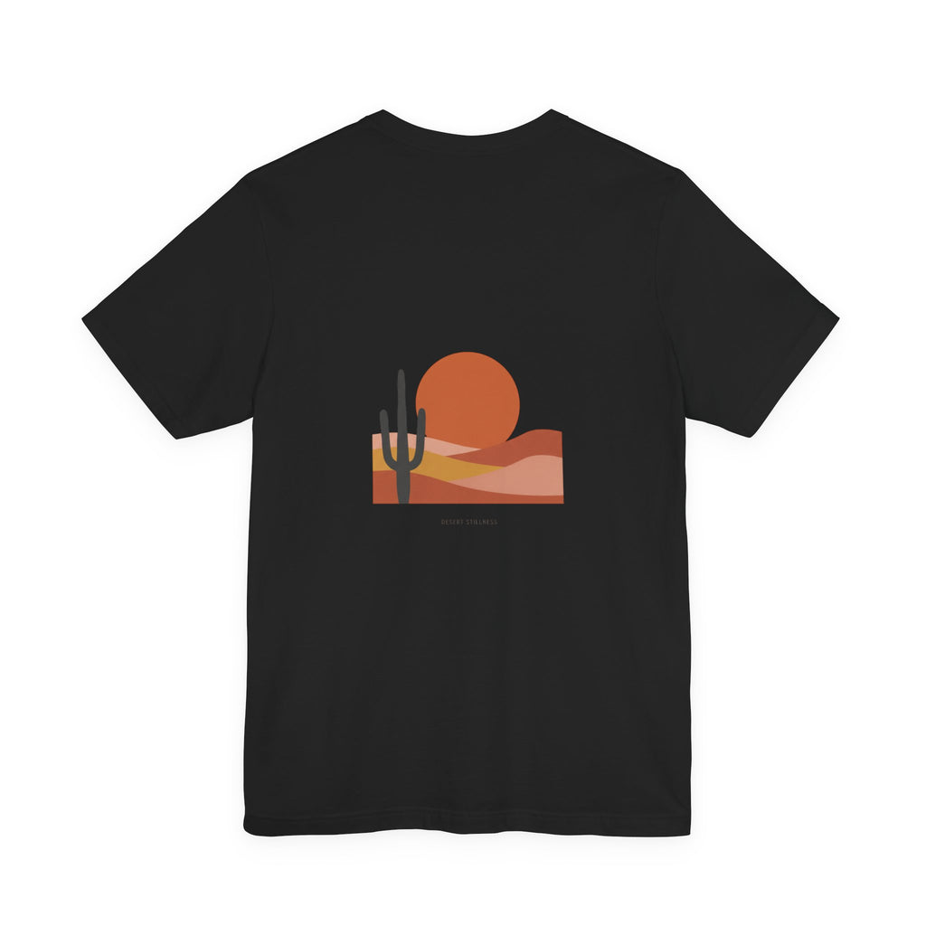 Desert Sunset Minimalist Mesa Tee | Southwestern adobe-inspired wall art