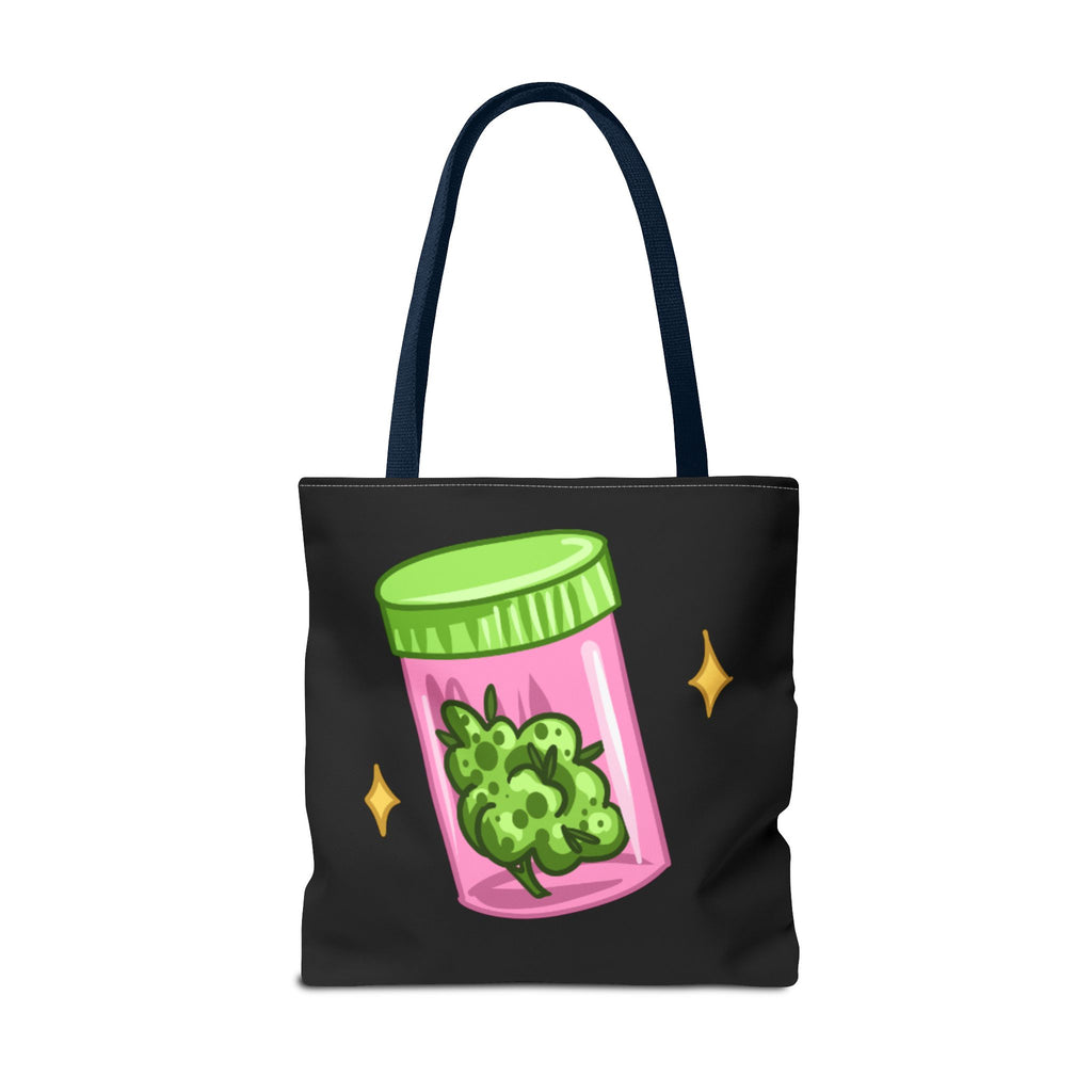 Vibrant Weed Tote Bag - Fun Cannabis Carryall for Partying, Gifts, Festivals, Eco-Friendly Shopping, Unique Statement Piece