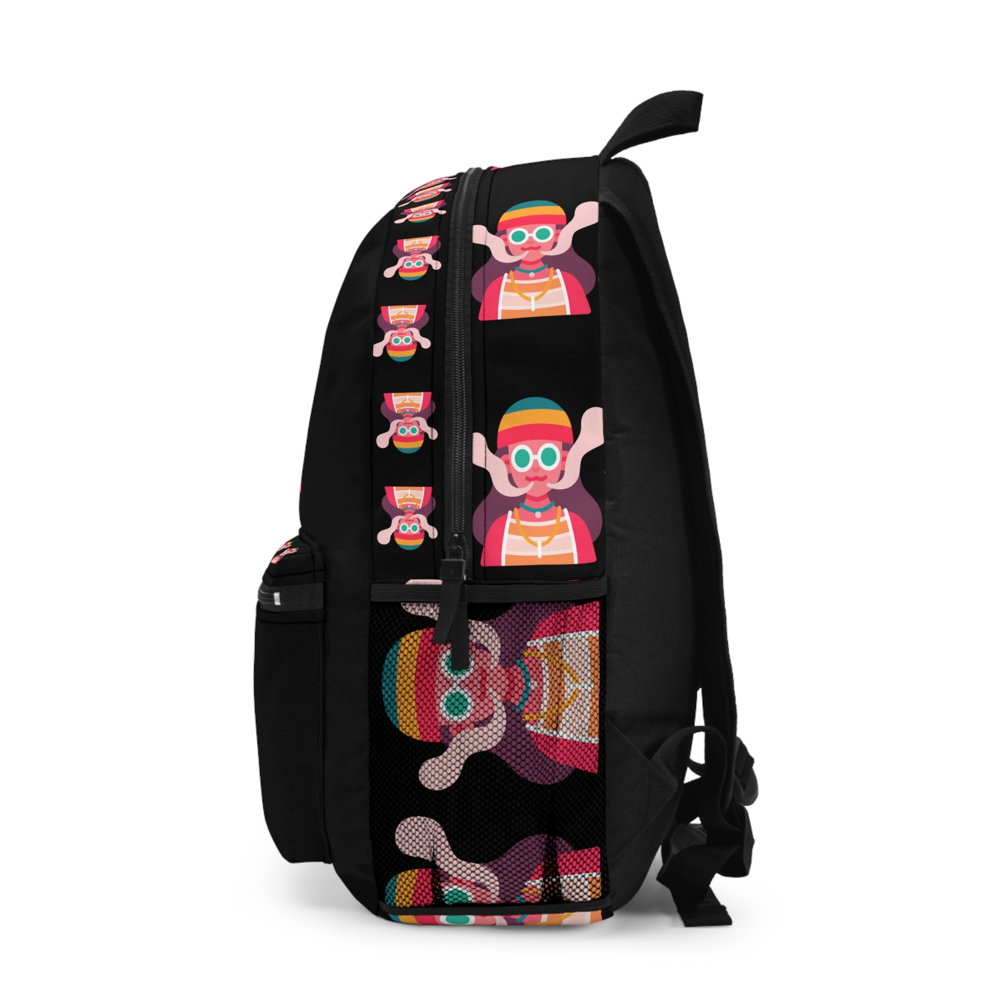Colorful Stoner Backpack, Fun School Bag, Trendy Tote, Unique Gift for Students, Travel Companion, Playful Everyday Use