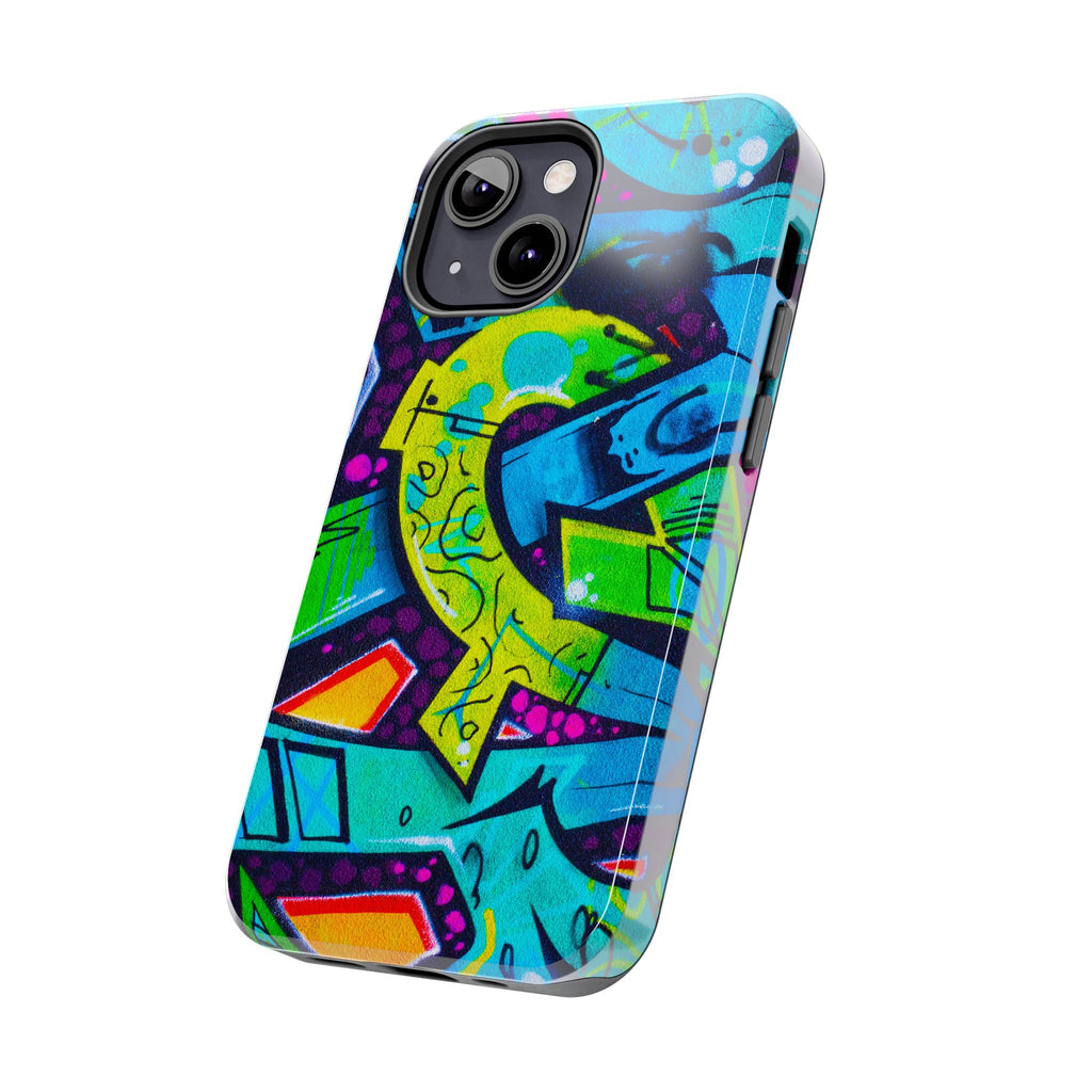 Vibrant Urban Tough Phone Case - Graffiti Design 1 for iPhones