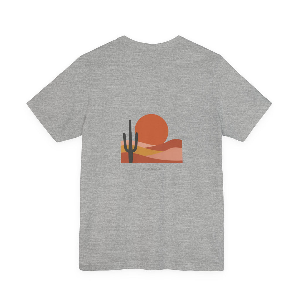 Desert Sunset Minimalist Mesa Tee | Southwestern adobe-inspired wall art