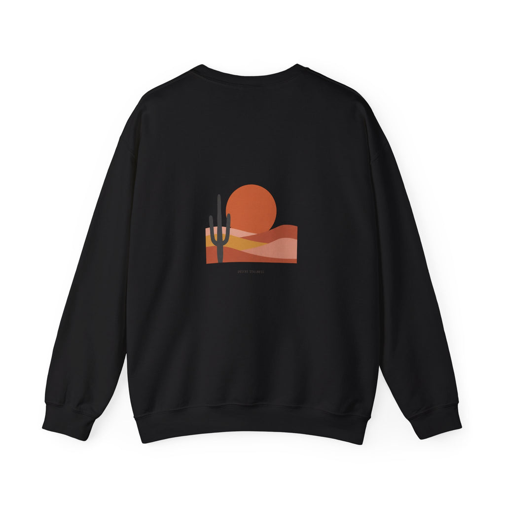 Desert Sunset Minimalist Mesa Sweatshirt | Southwestern adobe-inspired wall art