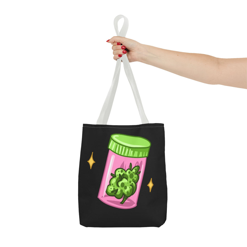 Vibrant Weed Tote Bag - Fun Cannabis Carryall for Partying, Gifts, Festivals, Eco-Friendly Shopping, Unique Statement Piece