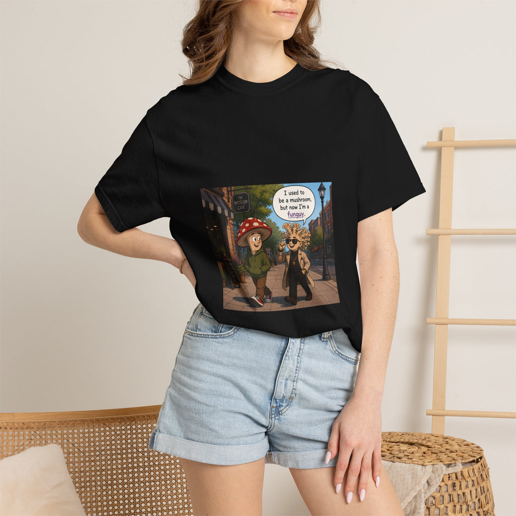 Mushroom to Funguy Graphic T-Shirt Mushroom - friends at the mycelium café Set 1