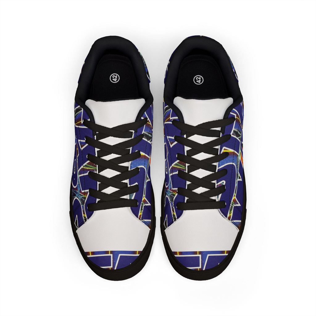 Low-Top Sneakers — Bold Blue 'STAR WARS 1 Comic Leather Sneakers for Men