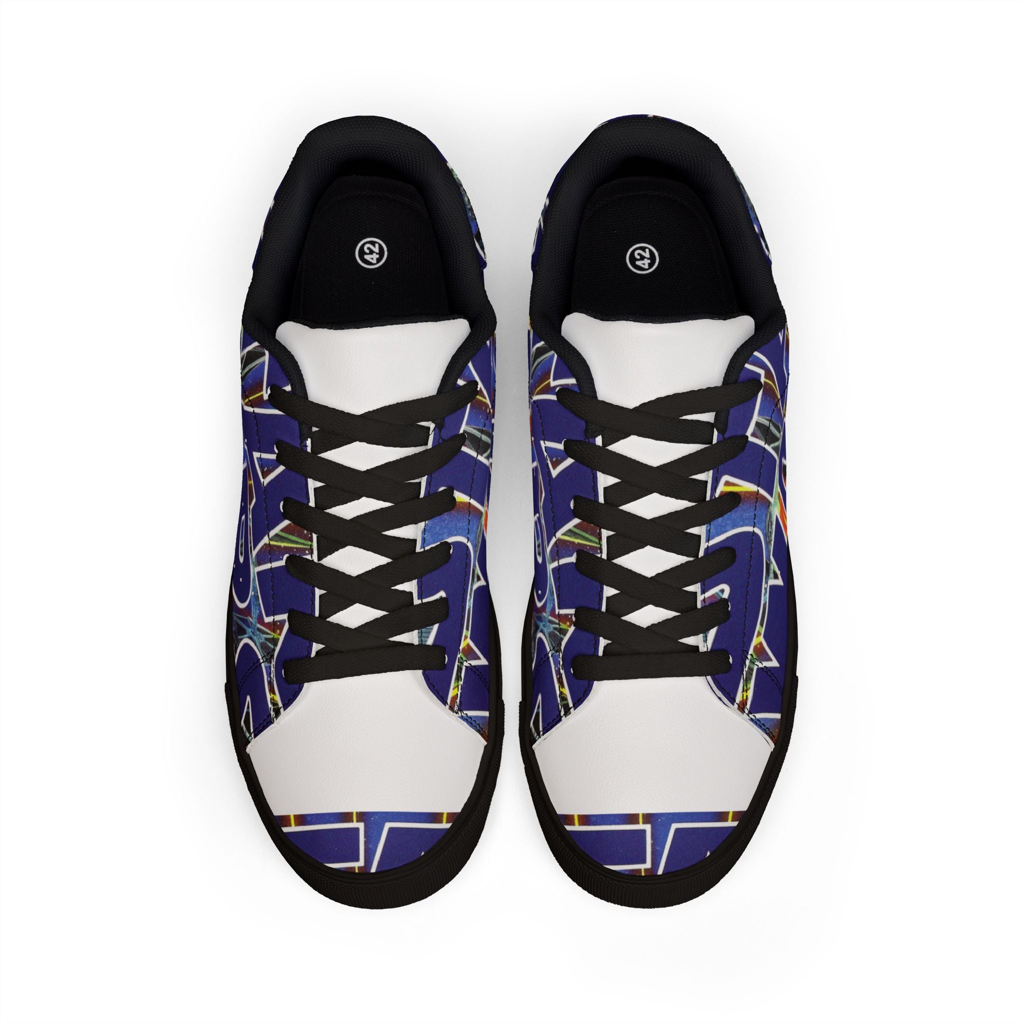 Low-Top Sneakers — Bold Blue 'STAR WARS 1 Comic Leather Sneakers for Men