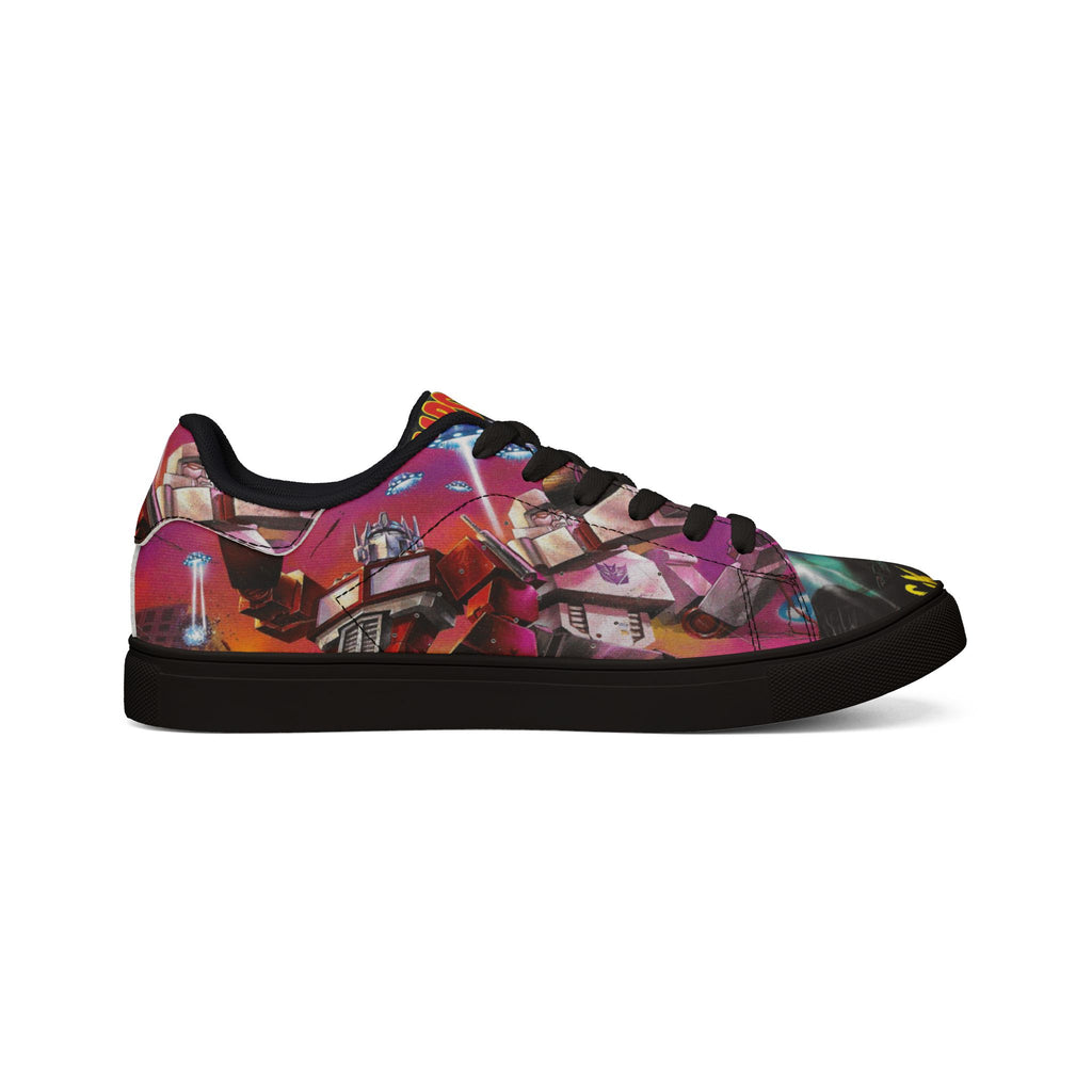 Low-Top Sneakers — Mars Attack Comic Leather Sneakers for Men