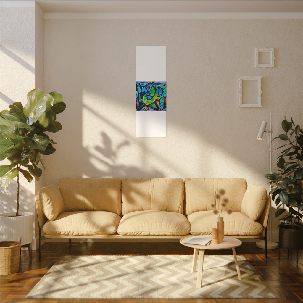 Graffiti Street Art Matte Canvas Print — Vibrant Urban Wall Art