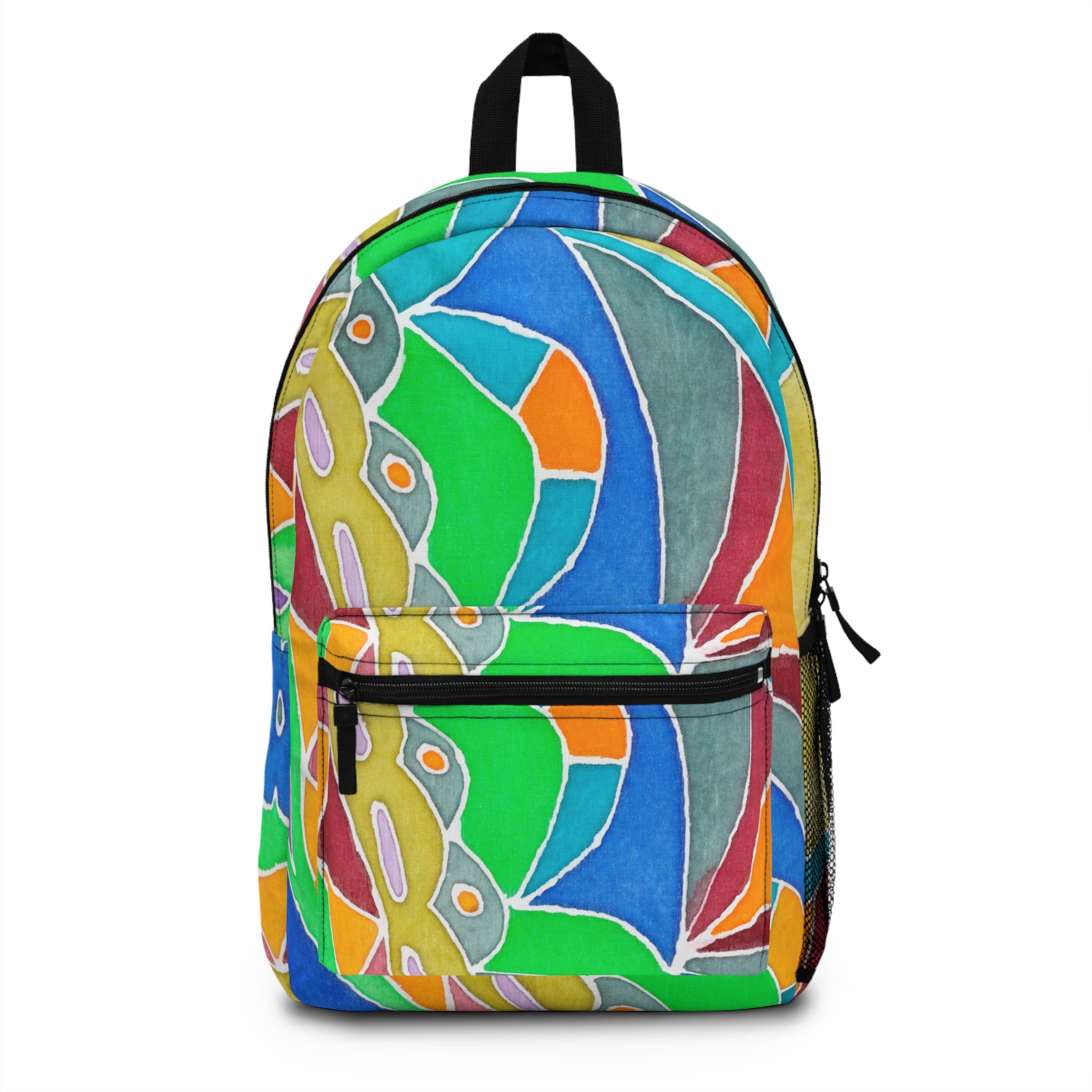 Colorful Artistic Backpack, Stylish School Bag, Boho Travel Backpack, Unique Gift for Students, Vibrant Art Backpack