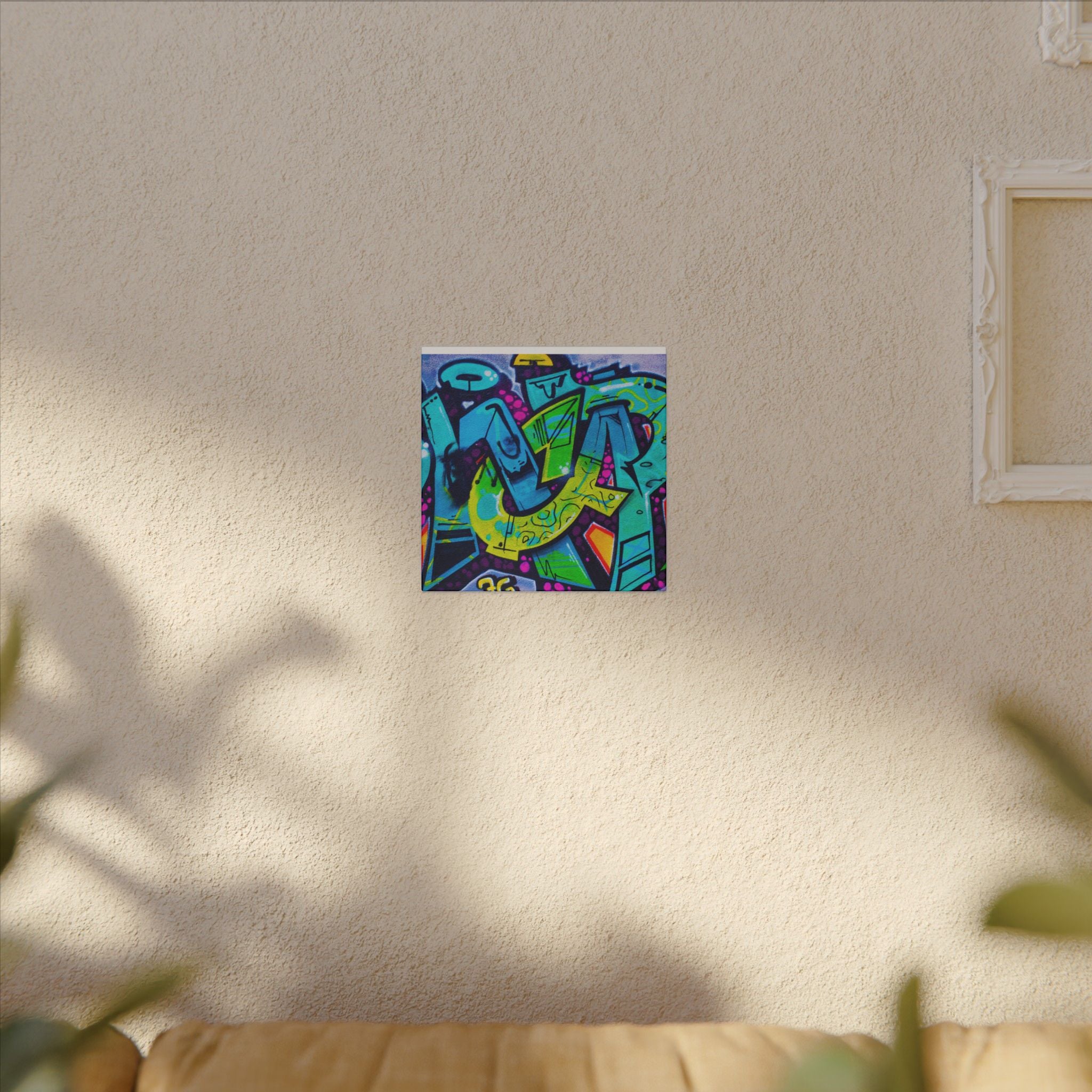 Graffiti Street Art Matte Canvas Print — Vibrant Urban Wall Art
