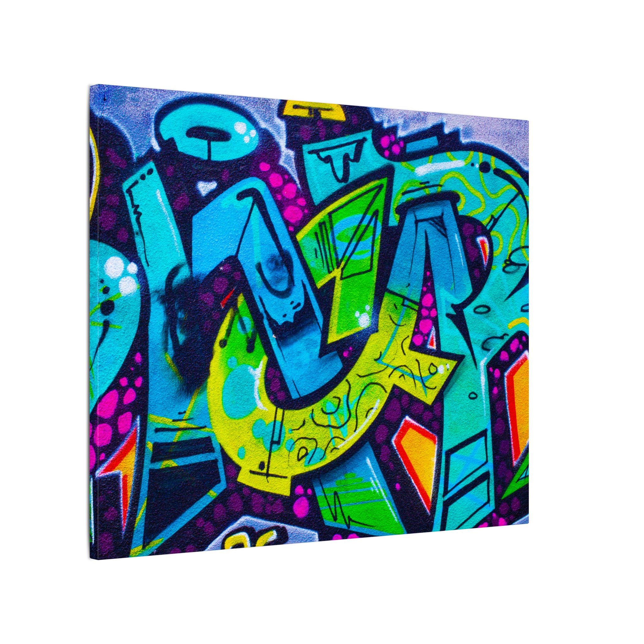 Graffiti Street Art Matte Canvas Print — Vibrant Urban Wall Art