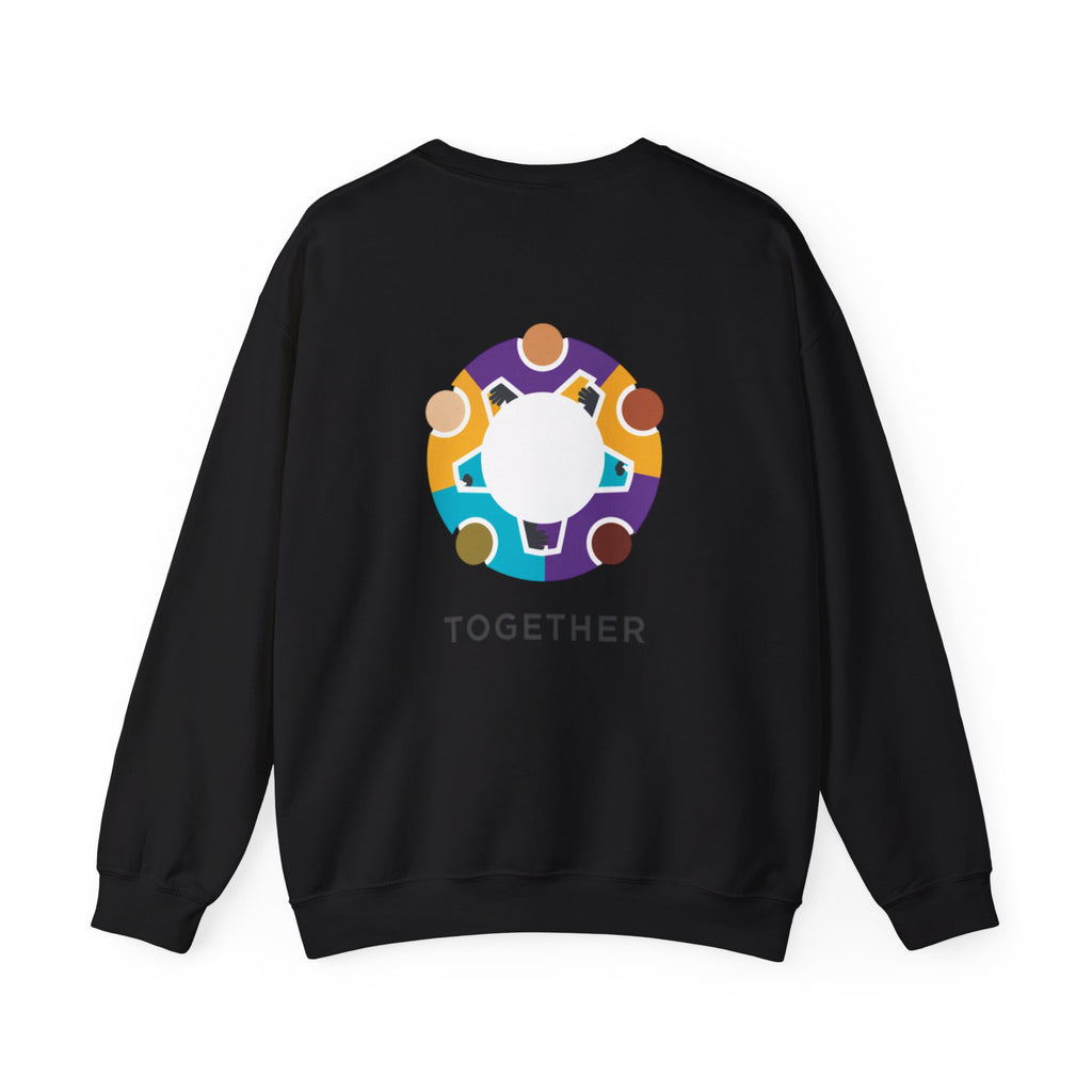 Solidarity Icon 'Together' Crewneck Sweatshirt | Equality Icon, Minimal Feminist Design