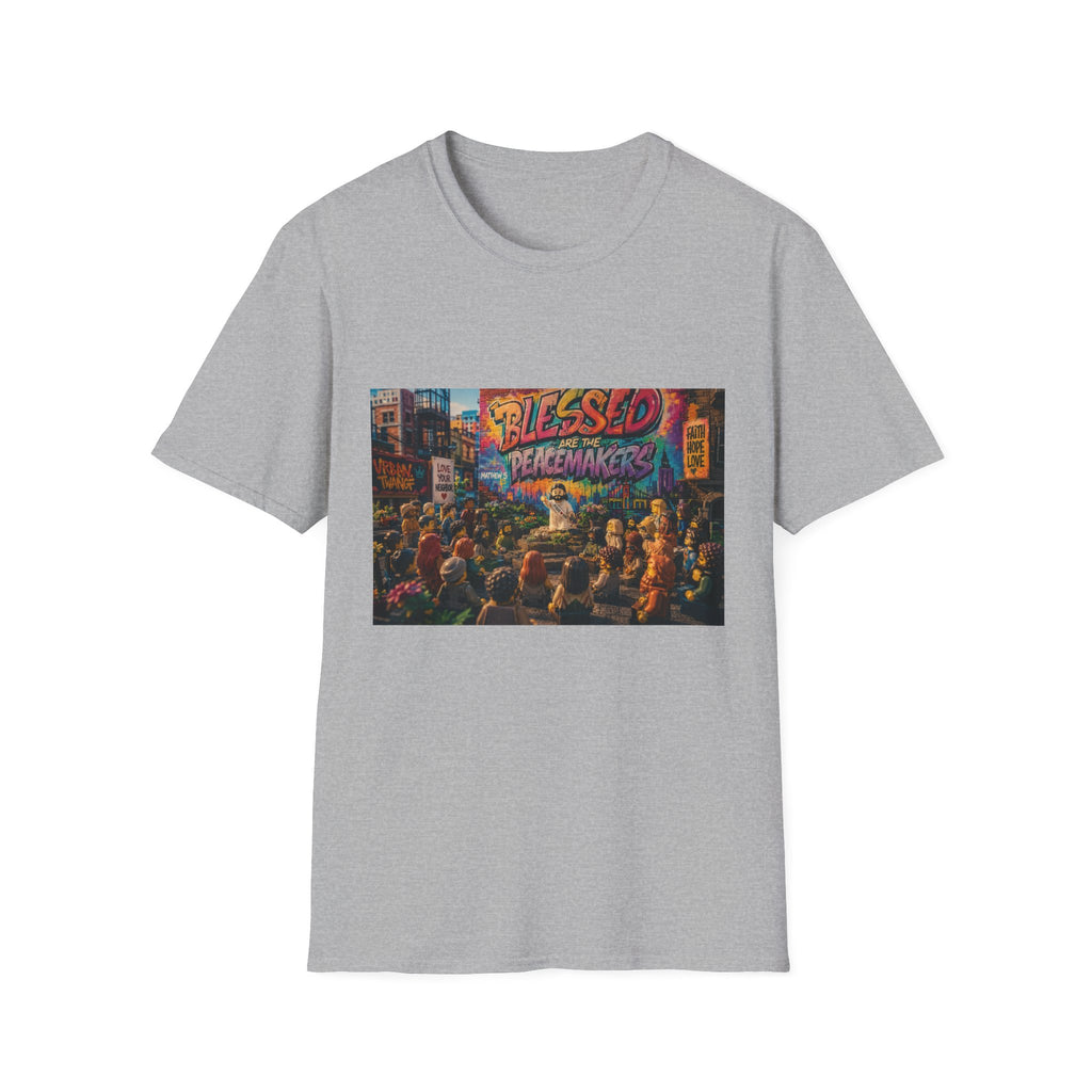 Tiny Jesus — "Blessed Are the Peacemakers" Urban Street Art Graphic Tee