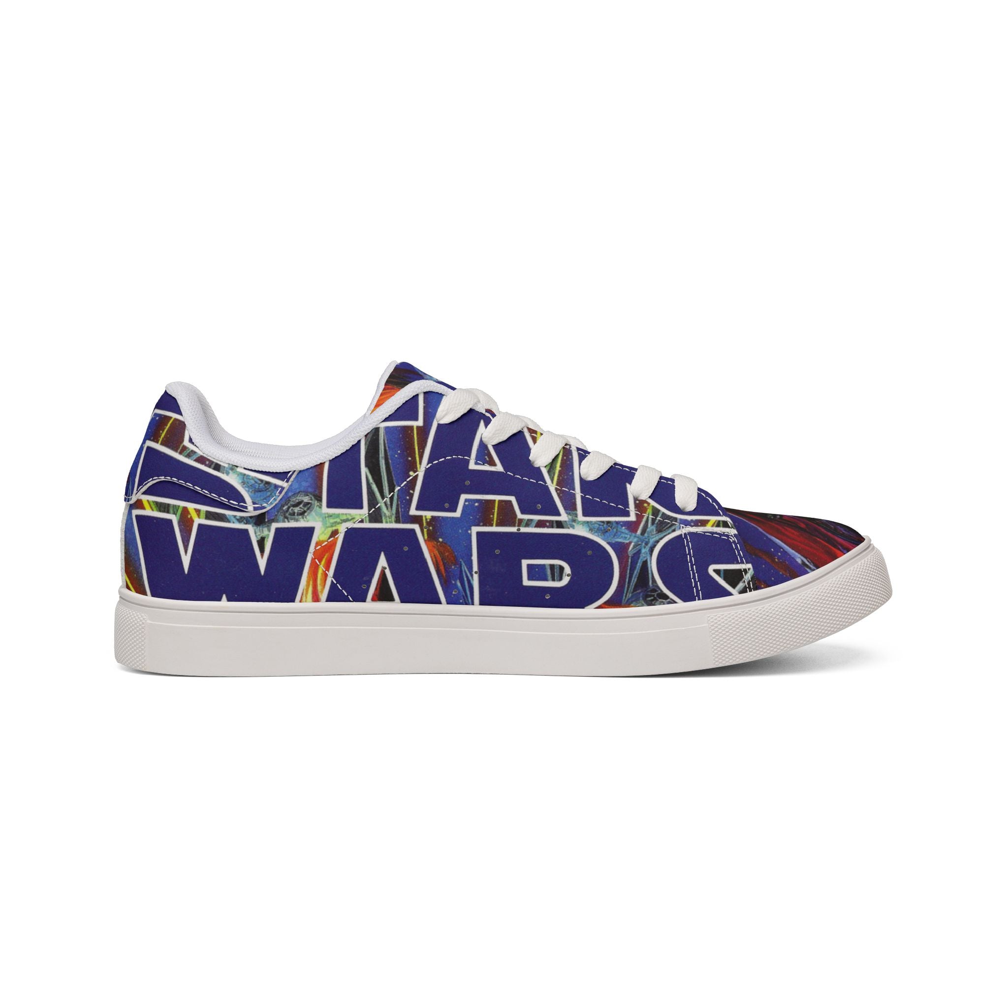 Low-Top Sneakers — Bold Blue 'STAR WARS 1 Comic Leather Sneakers for Men