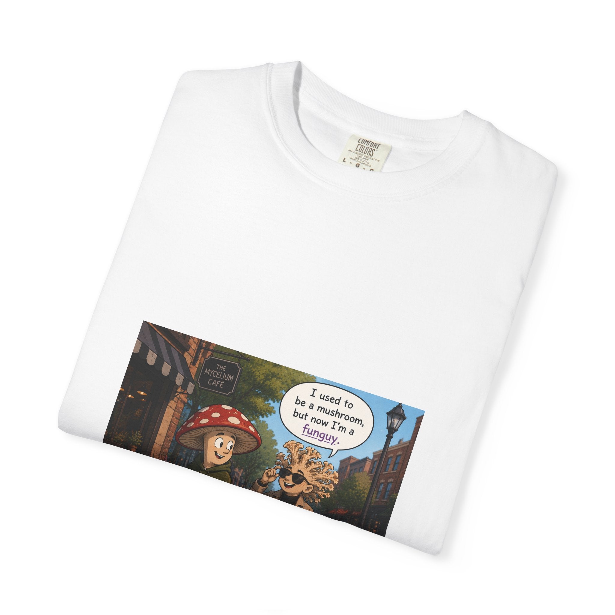 Mushroom to Funguy Graphic T-Shirt Mushroom - friends at the mycelium café Set 1