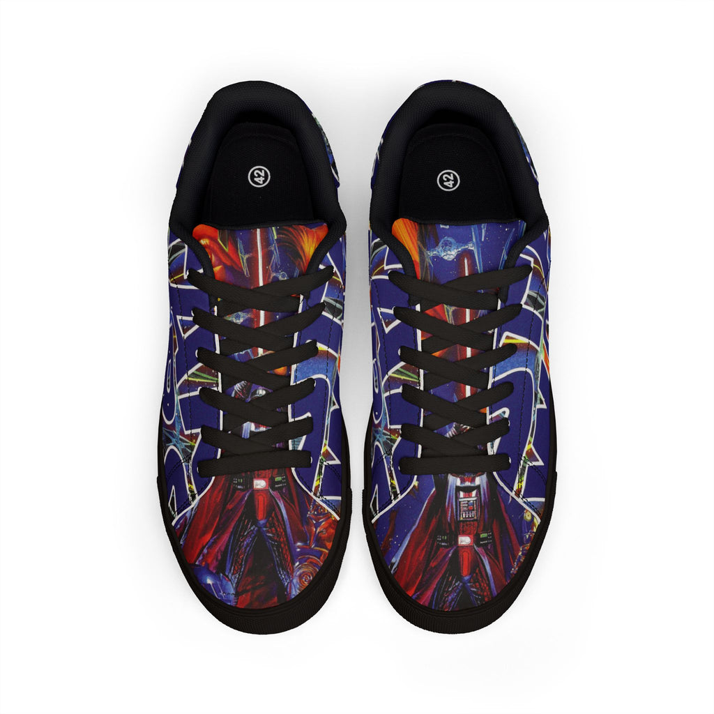 Low-Top Sneakers — Bold Blue 'STAR WARS 1 Comic Leather Sneakers for Men