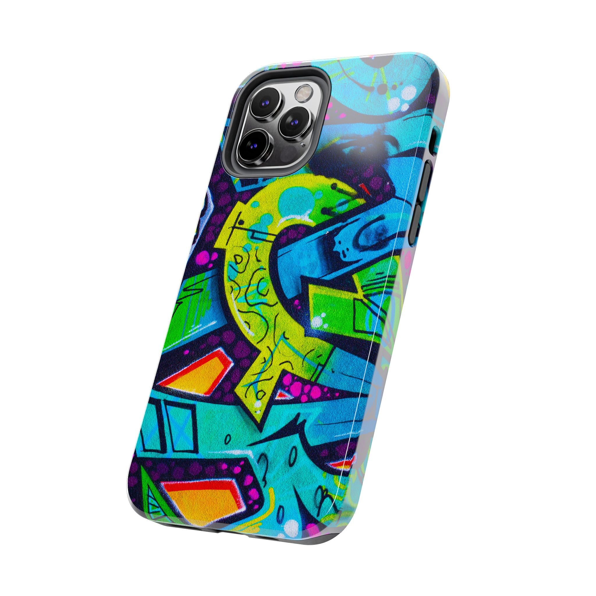 Vibrant Urban Tough Phone Case - Graffiti Design 1 for iPhones