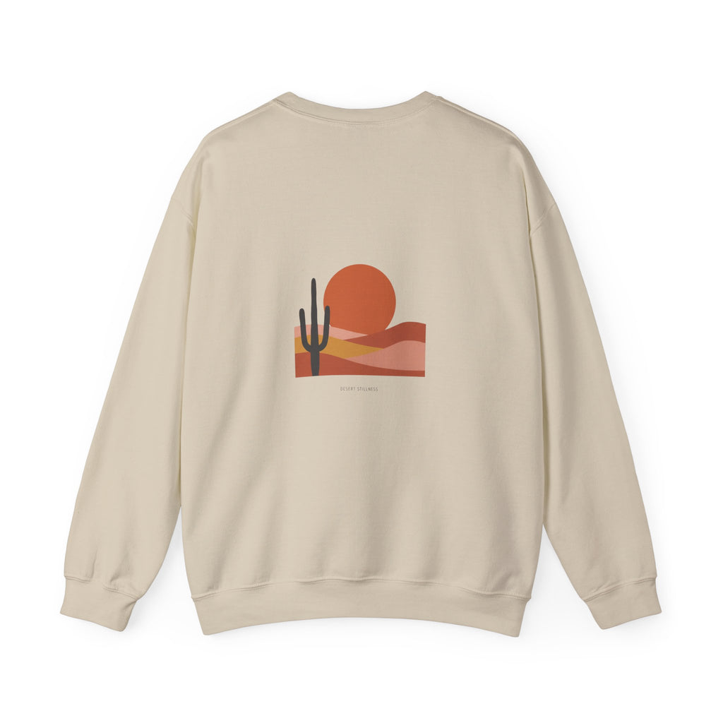 Desert Sunset Minimalist Mesa Sweatshirt | Southwestern adobe-inspired wall art
