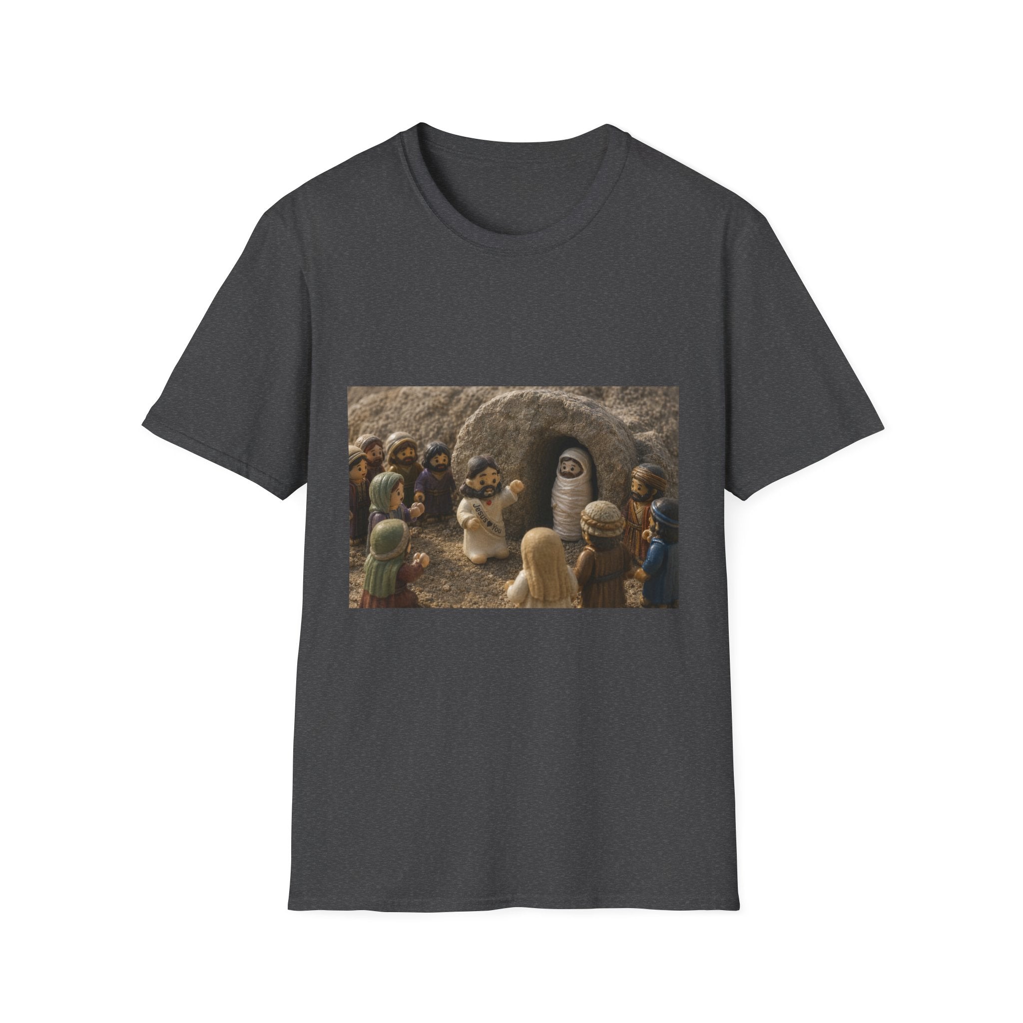 Tiny Jesus with Lazarus