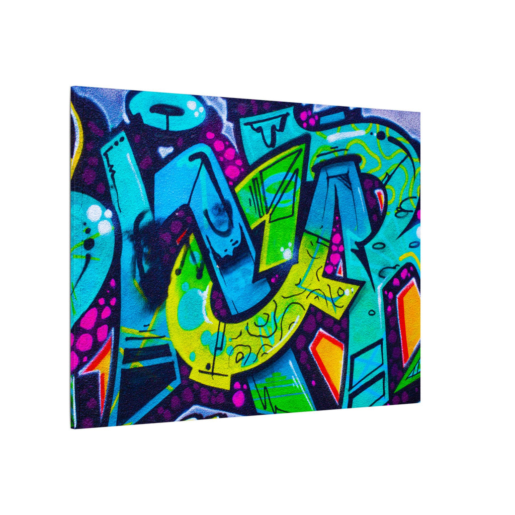 Graffiti Street Art Matte Canvas Print — Vibrant Urban Wall Art